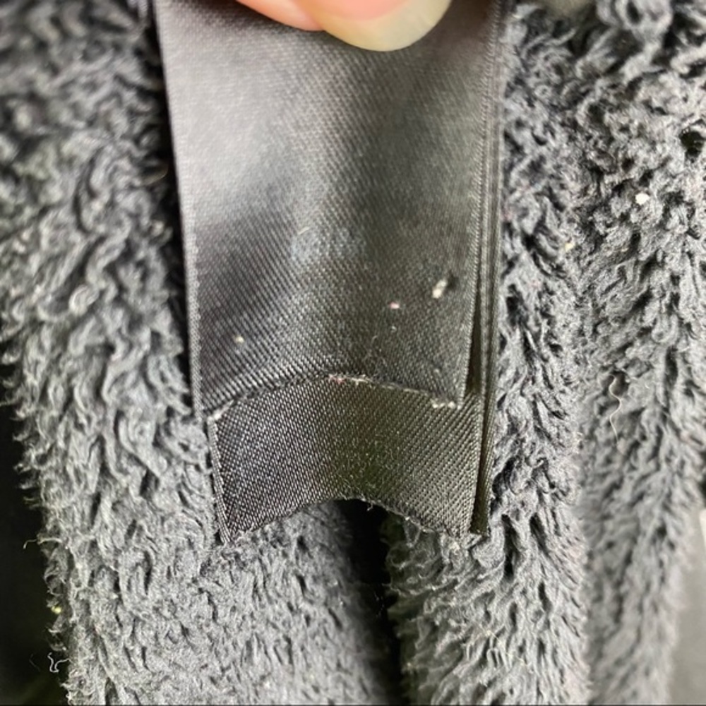The North Face Black Fuzzy Fleece Jacket Medium - Picture 4 of 8